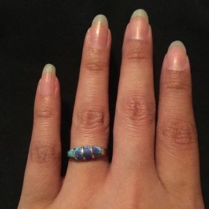 Sterling Silver Turquoise inlay ring